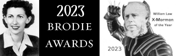 2023 Brodie Awards and X-Mormon of the Year